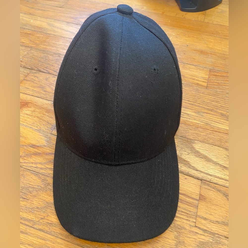 Plain black hat
